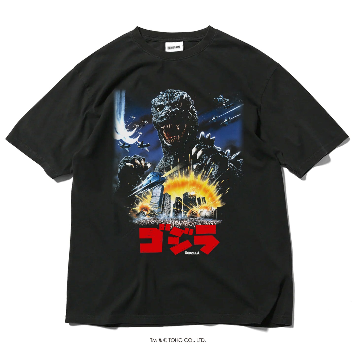【受注予約:12月下旬頃より順次発送】ゴジラ | HOMEGAME 1984 ゴジラ TEE