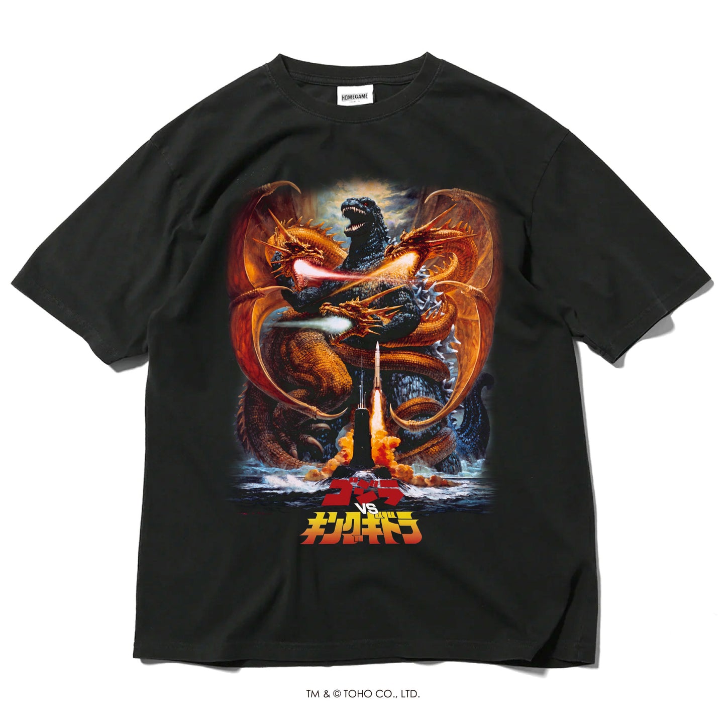 【受注予約:12月下旬頃より順次発送】ゴジラ | HOMEGAME 1991 ゴジラVSキングギドラ TEE