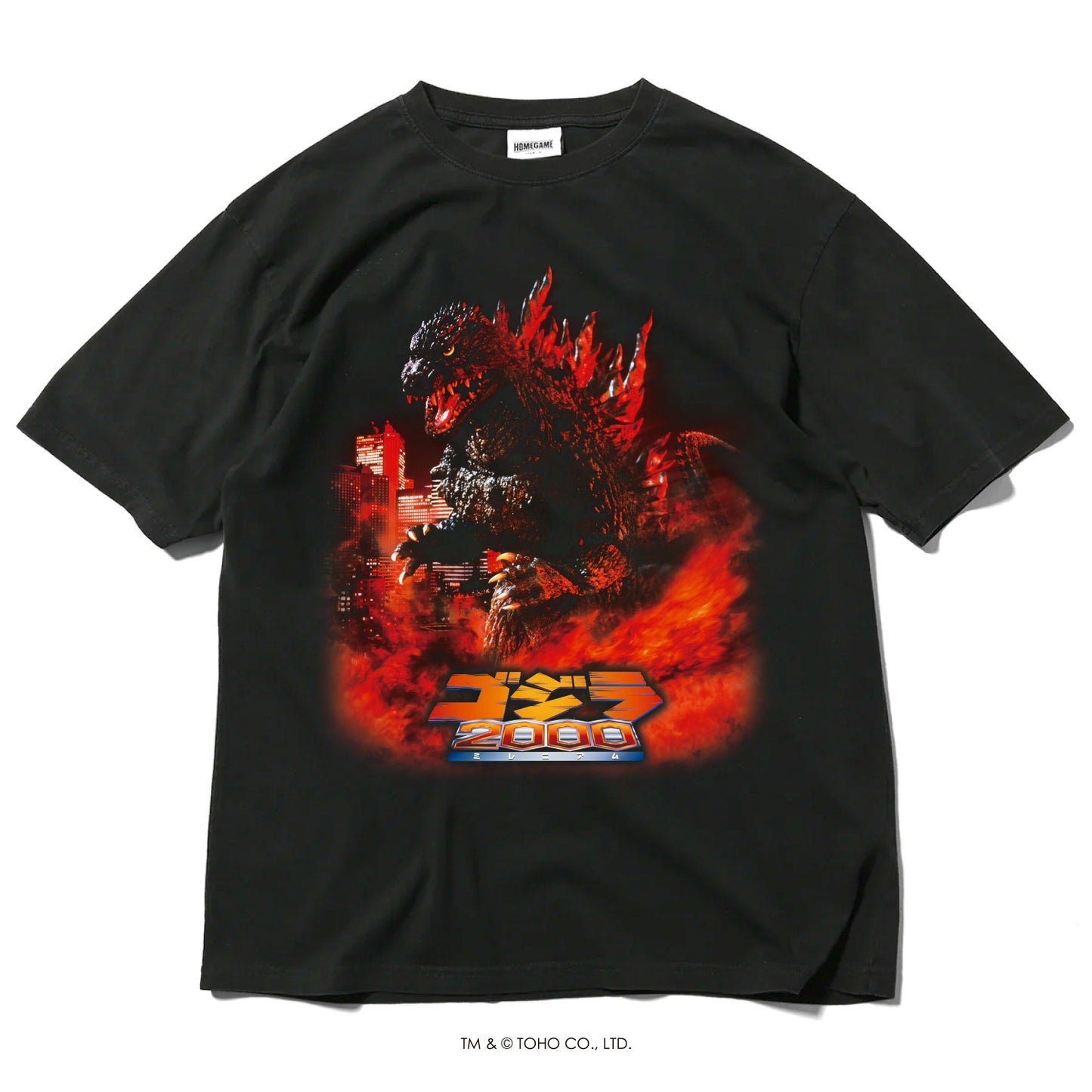 【受注予約:12月下旬頃より順次発送】ゴジラ | HOMEGAME 1999 ゴジラ2000 ミレニアム TEE