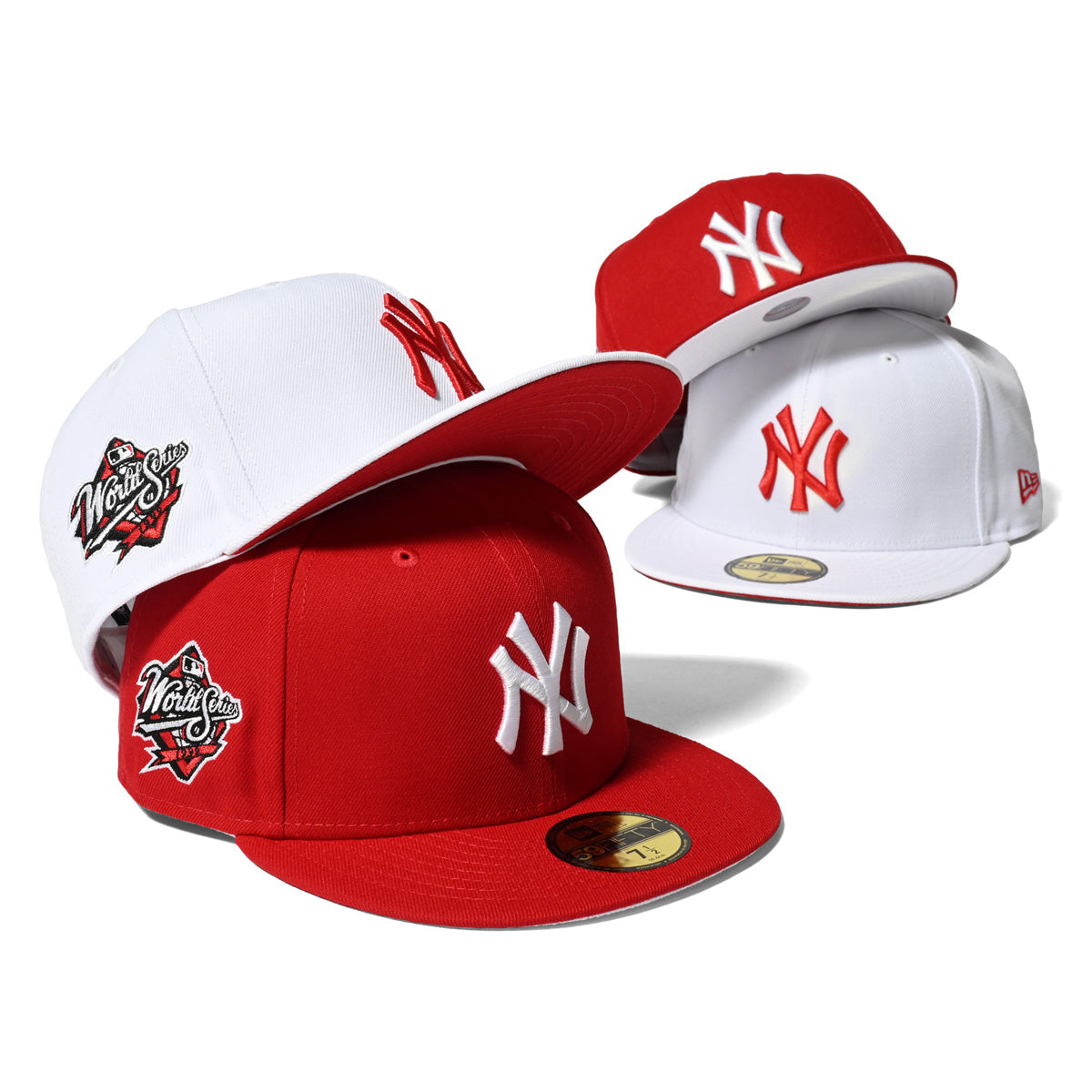 NEW ERA 紐約洋基隊 - 59FIFTY WS 1999 紅/白