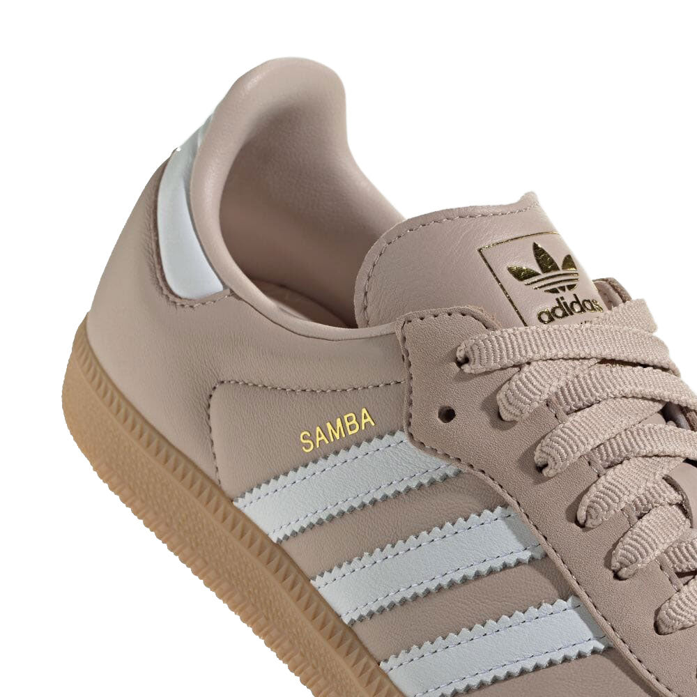 adidas - SAMBA OG WMNS Wander Tarp/Footwear White/Gold Metallic 【IE6523】