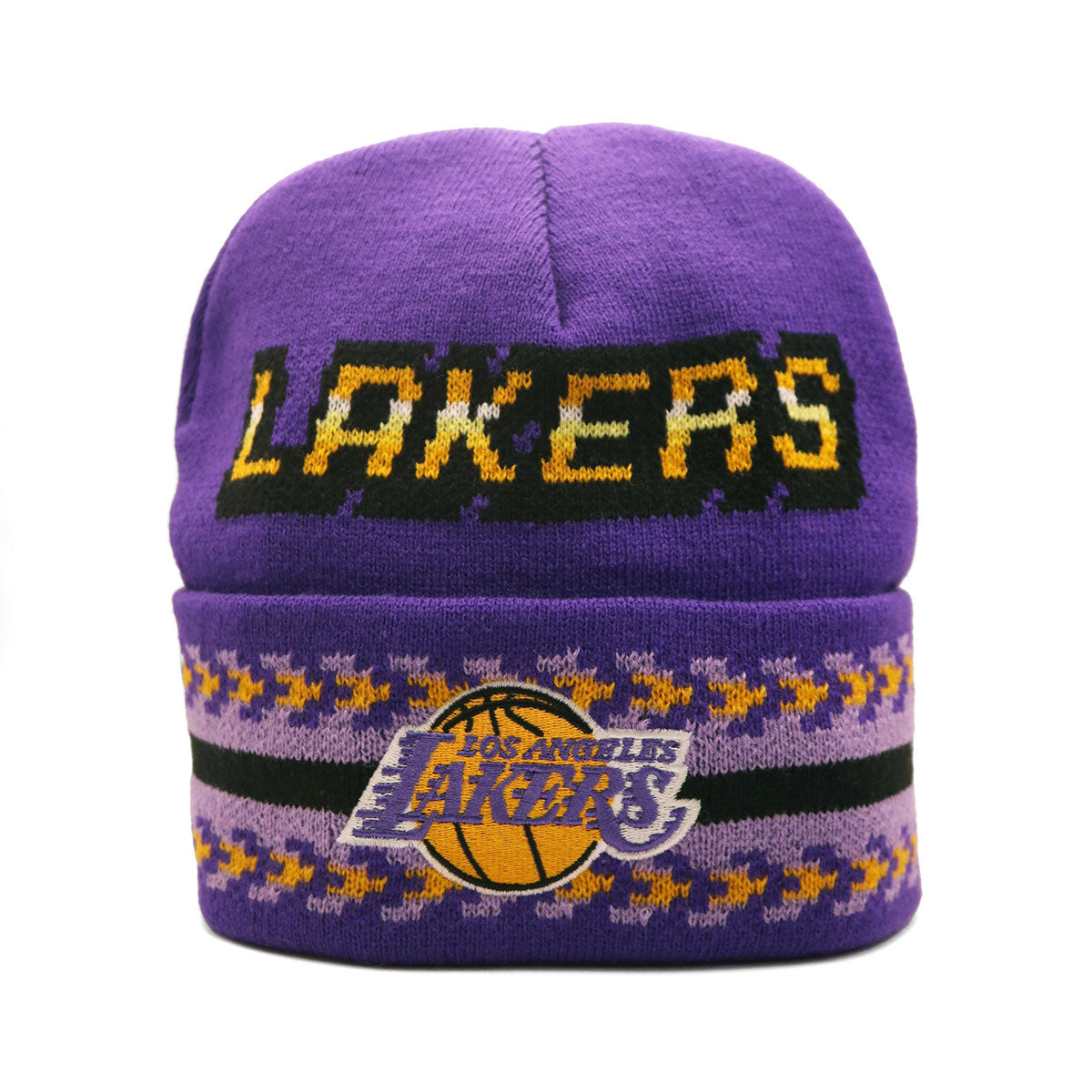 Mitchell&Ness - LALPURP F NBA GAME ON KNIT HMG LAKERS【HCFK5818】