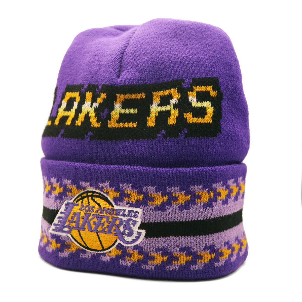 Mitchell&Ness - LALPURP F NBA GAME ON KNIT HMG LAKERS【HCFK5818】