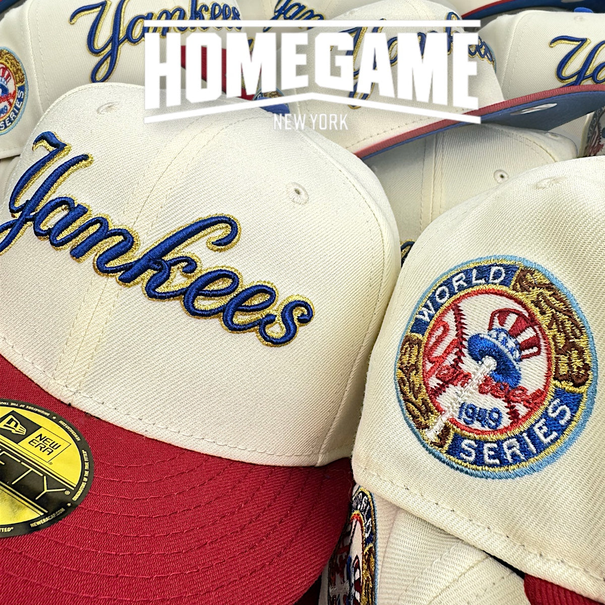 NEW ERA New York Yankees - 59FIFTY Mikey Ice Cream Yankees WS1949 Chrome White/Burgundy
