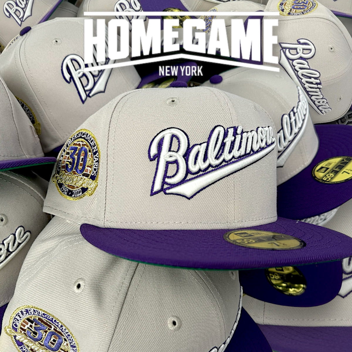 NEW ERA Baltimore Orioles - 59FIFTY 30th Anniversary GRAY/PURPLE