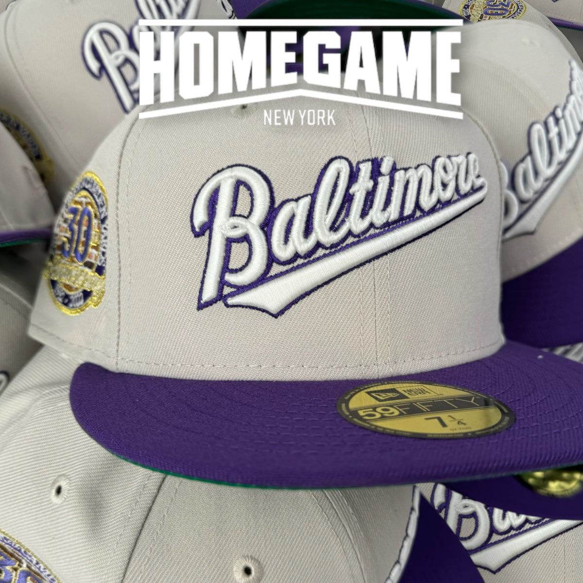 NEW ERA Baltimore Orioles - 59FIFTY 30th Anniversary GRAY/PURPLE