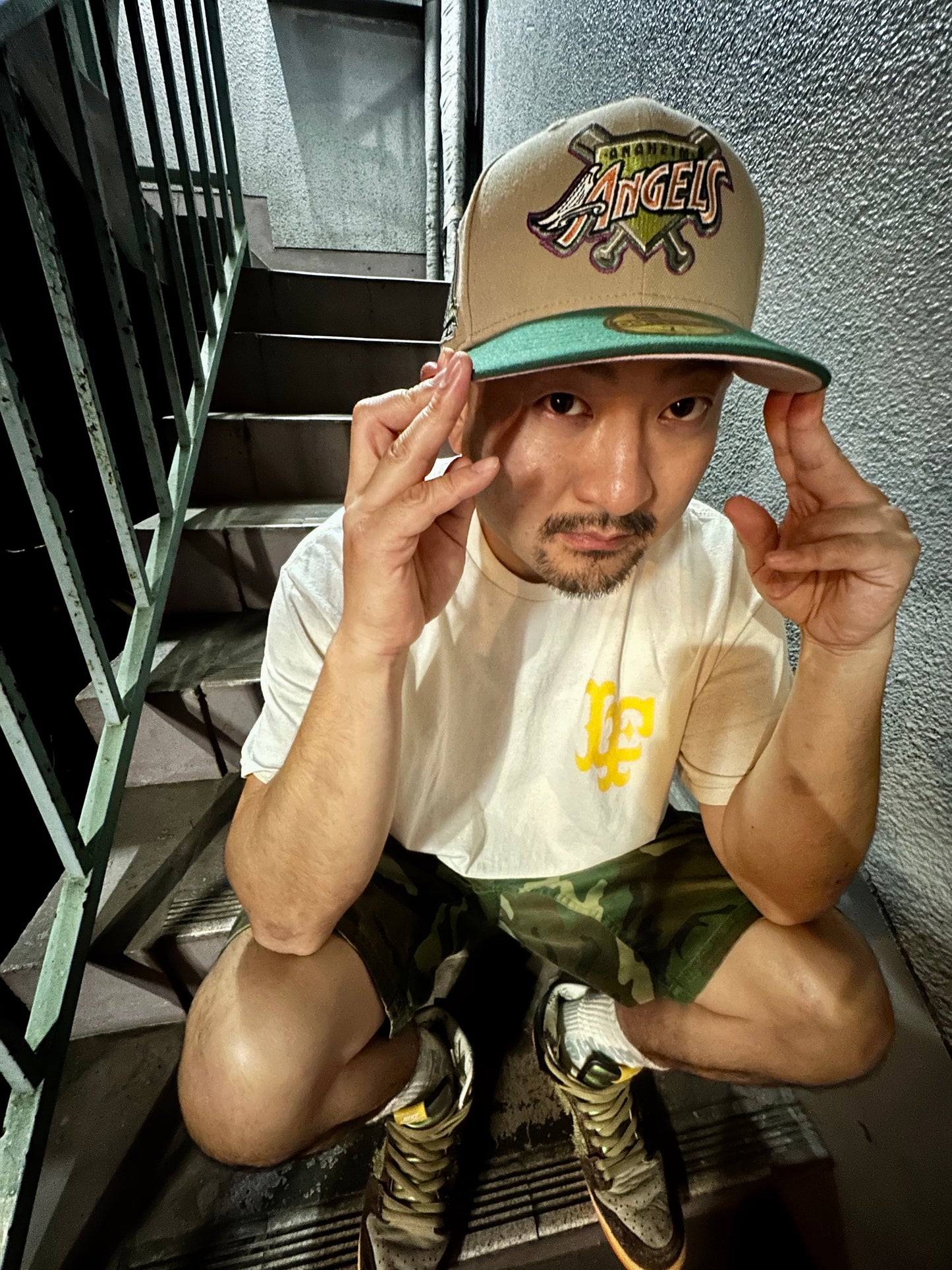 NEW ERA Anaheim Angels - 50TH ANV 59FIFTY CAMEL/PINE【13953763】