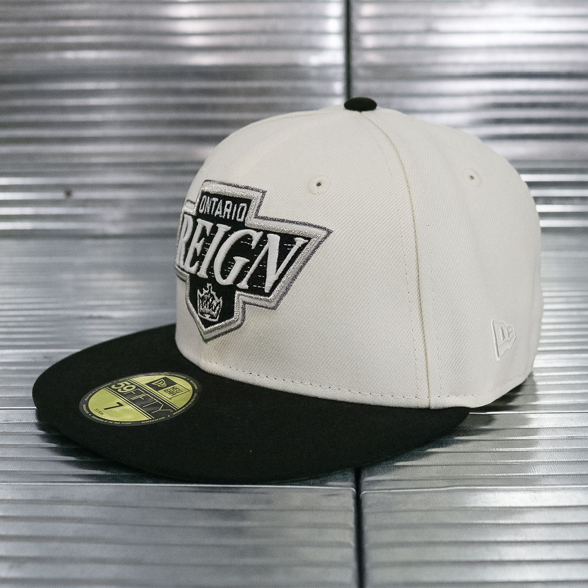 NEW ERA- Ontario Reign 75 Seasons 59Fifty Chrome White/Black