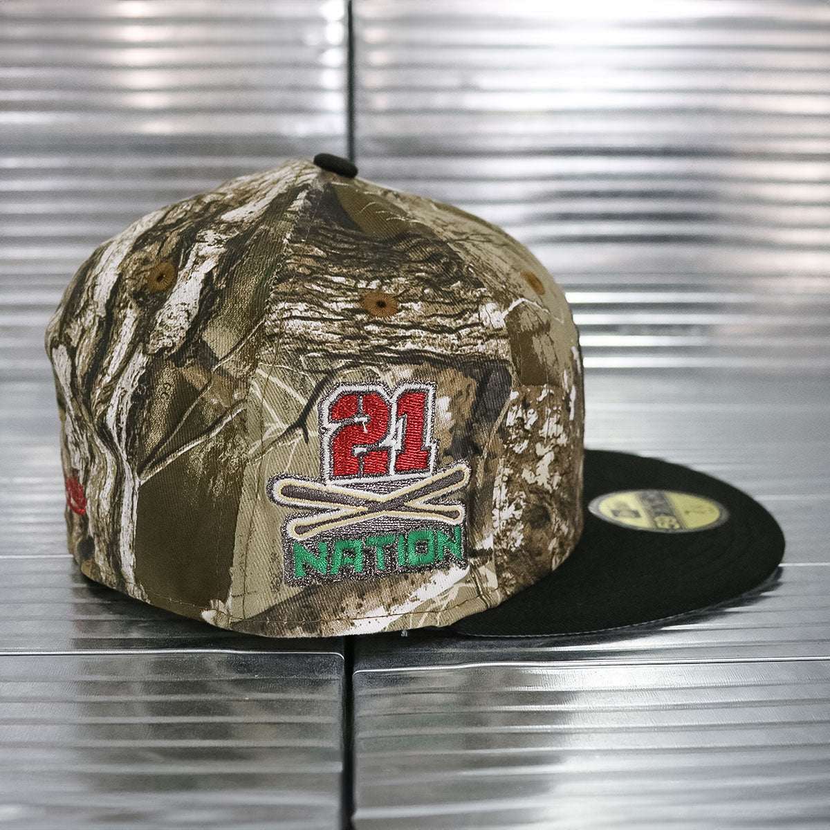 NEW ERA - Pittsburgh Pirates ROBERTO CLEMENTE 21 Nations 59Fifty RealTree BLACK