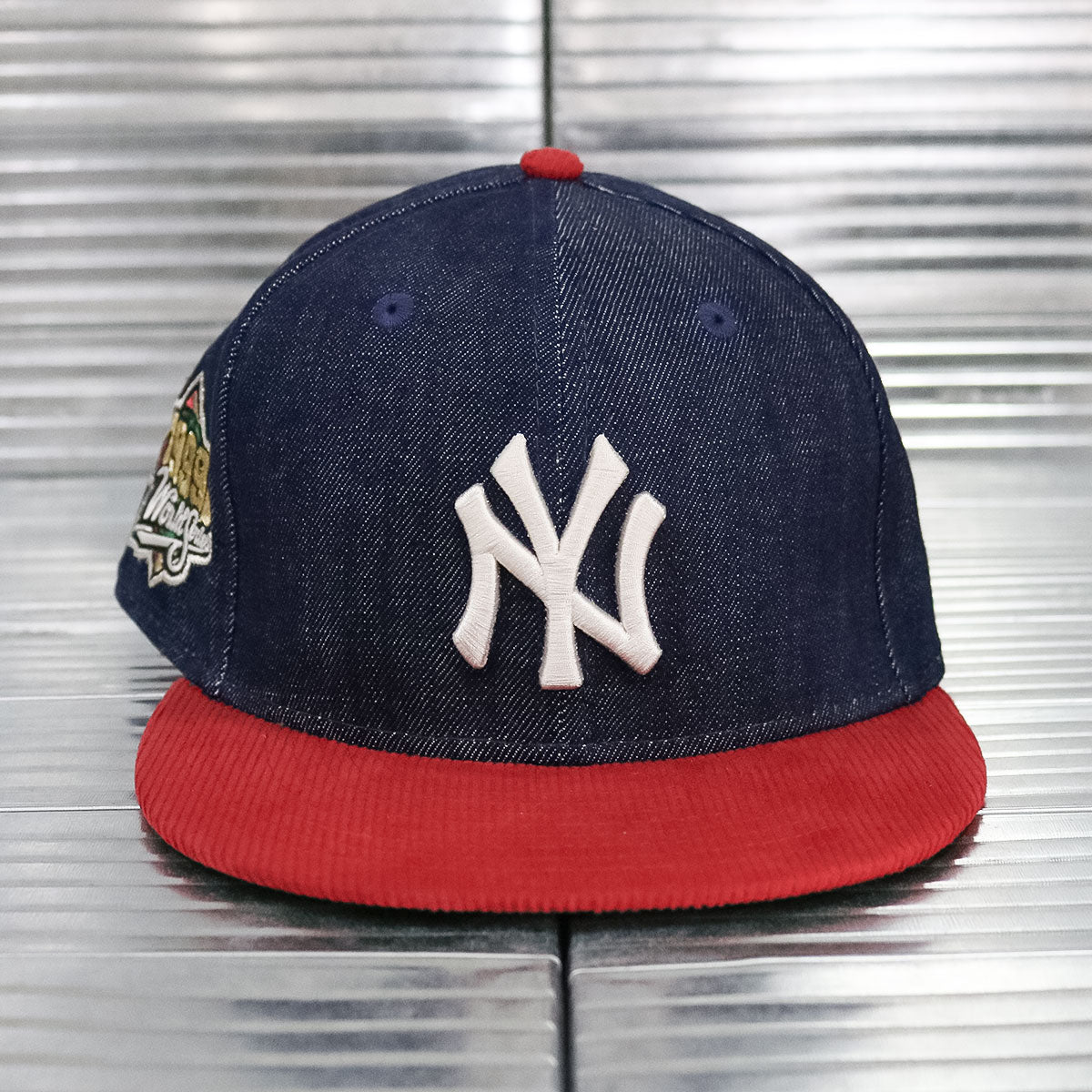 NEW ERA - New York Yankees 1999 WS 59Fifty Navy Denim Scarlet Corduroy