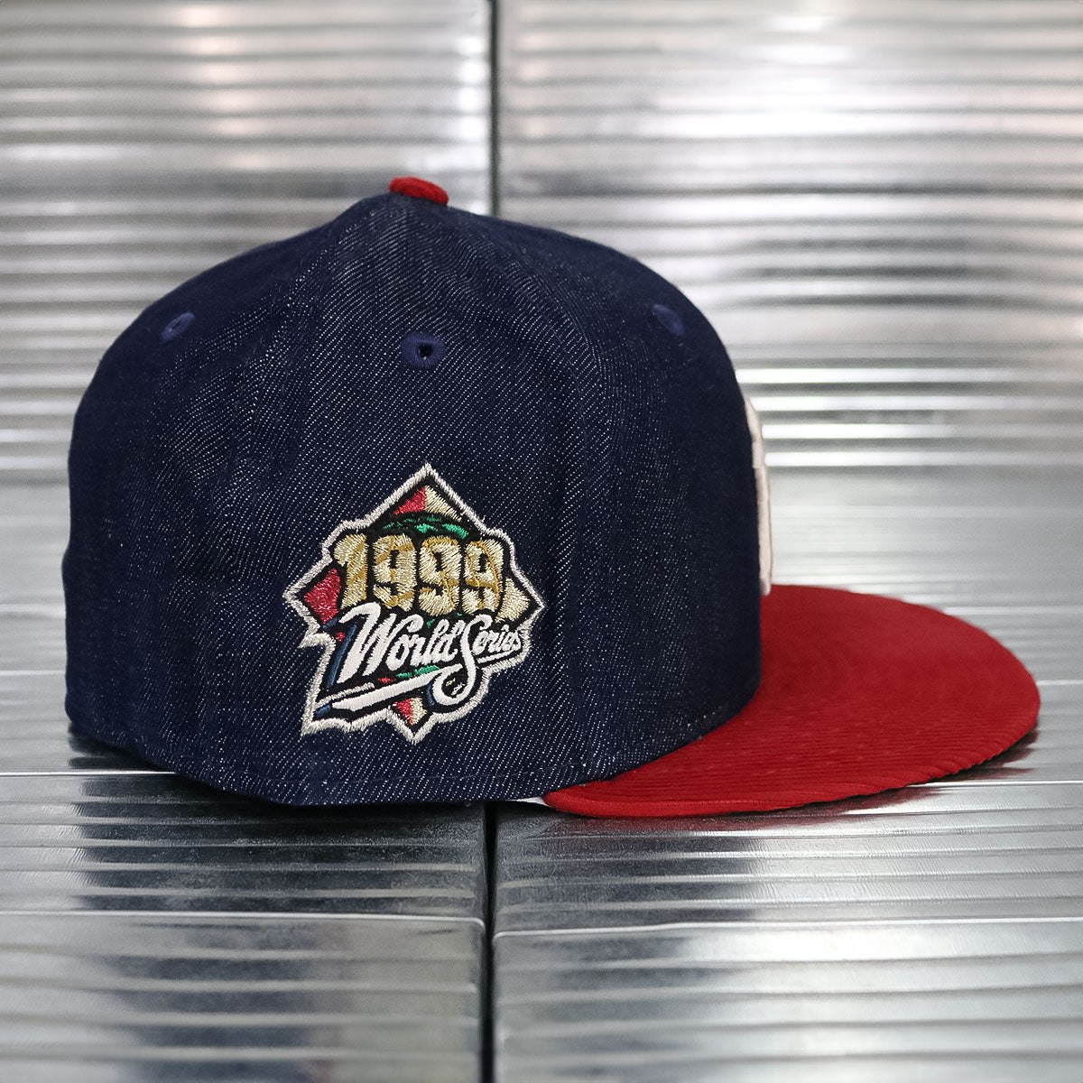 NEW ERA - New York Yankees 1999 WS 59Fifty Navy Denim Scarlet Corduroy