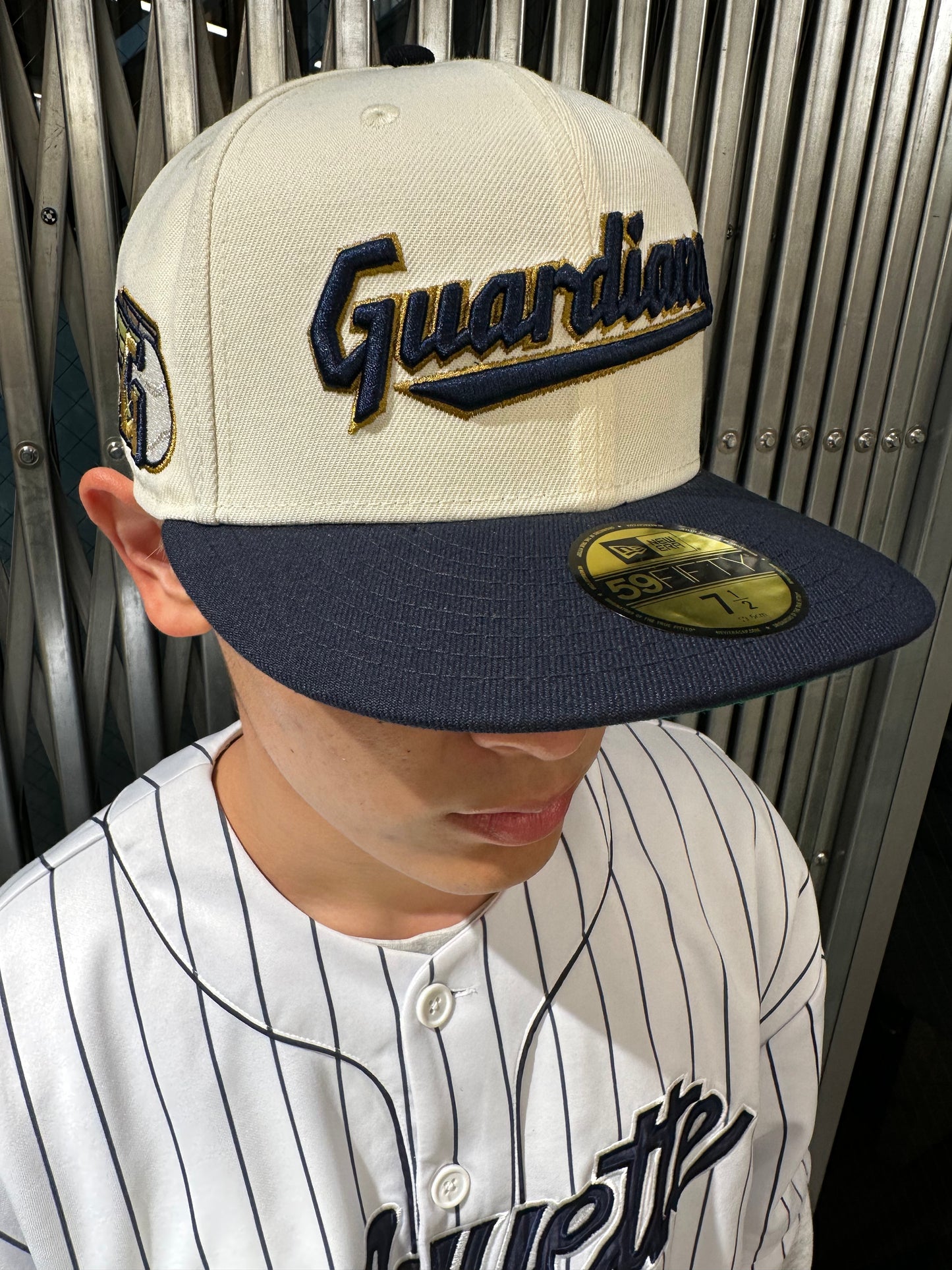 NEW ERA Cleveland Guardians - 59FIFTY CHROME/NAVY/GREEN【14148790】