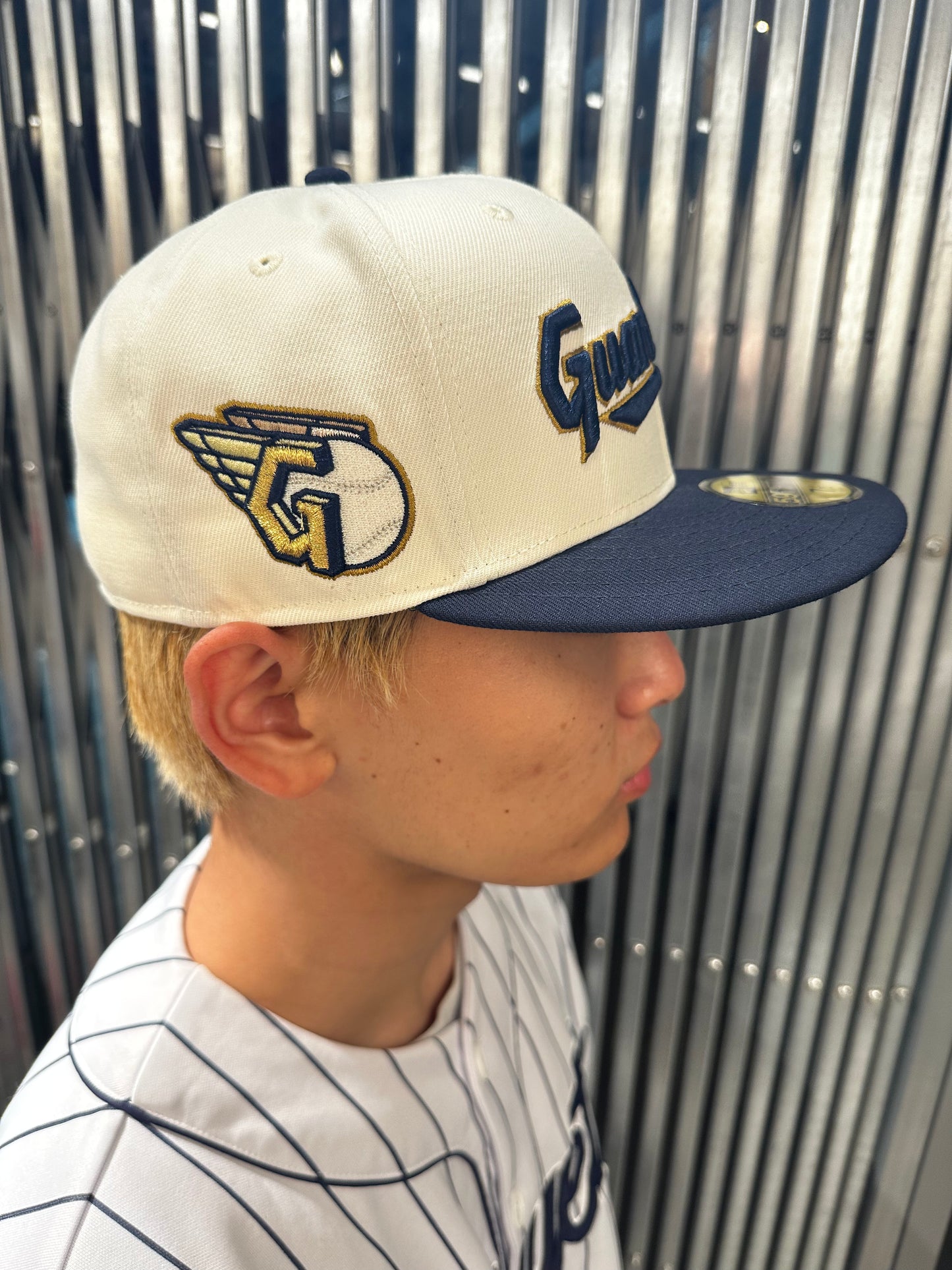NEW ERA Cleveland Guardians - 59FIFTY CHROME/NAVY/GREEN【14148790】