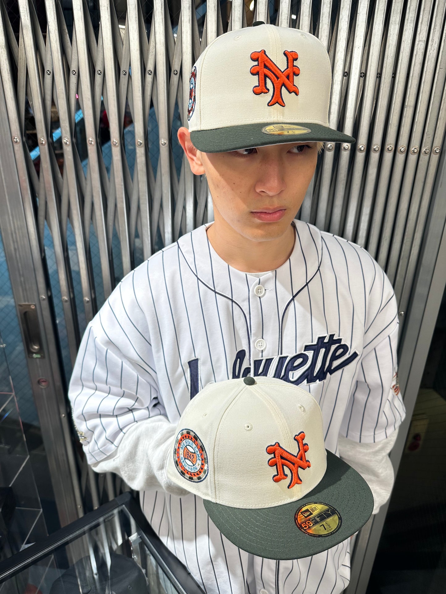 NEW ERA New York Giants -1942 ALLSTAR GAME 59FIFTY CHROME/SEAWEED【14148788】