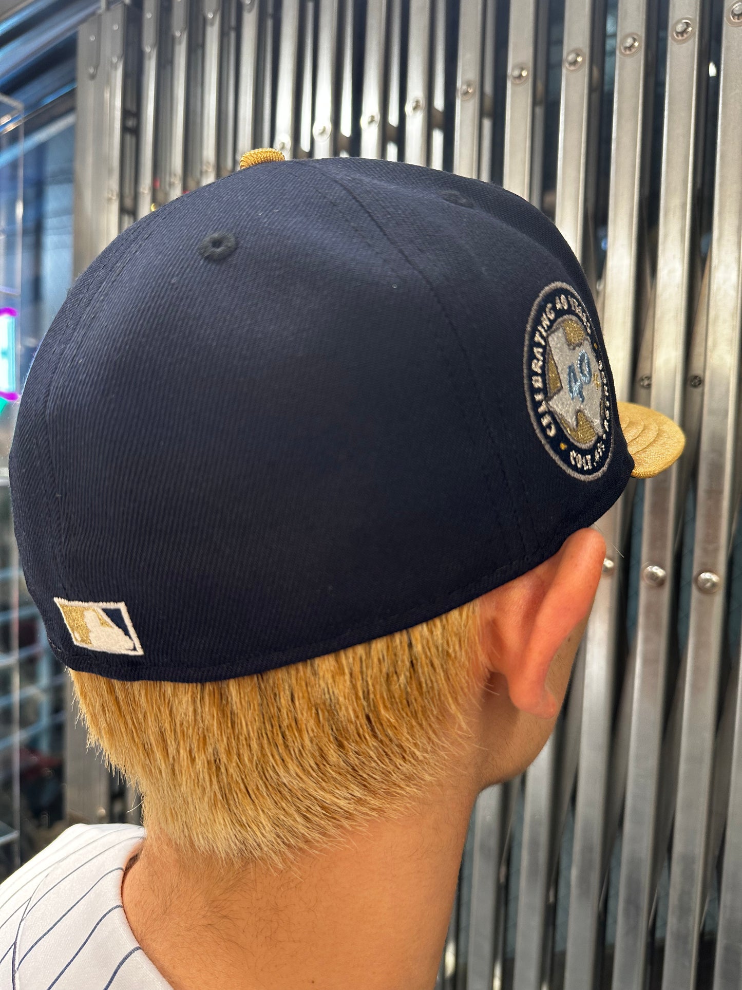 NEW ERA Houston Colt 45 -40TH 59FIFTY NAVY/METALLIC GOLD/GREEN【70813229】
