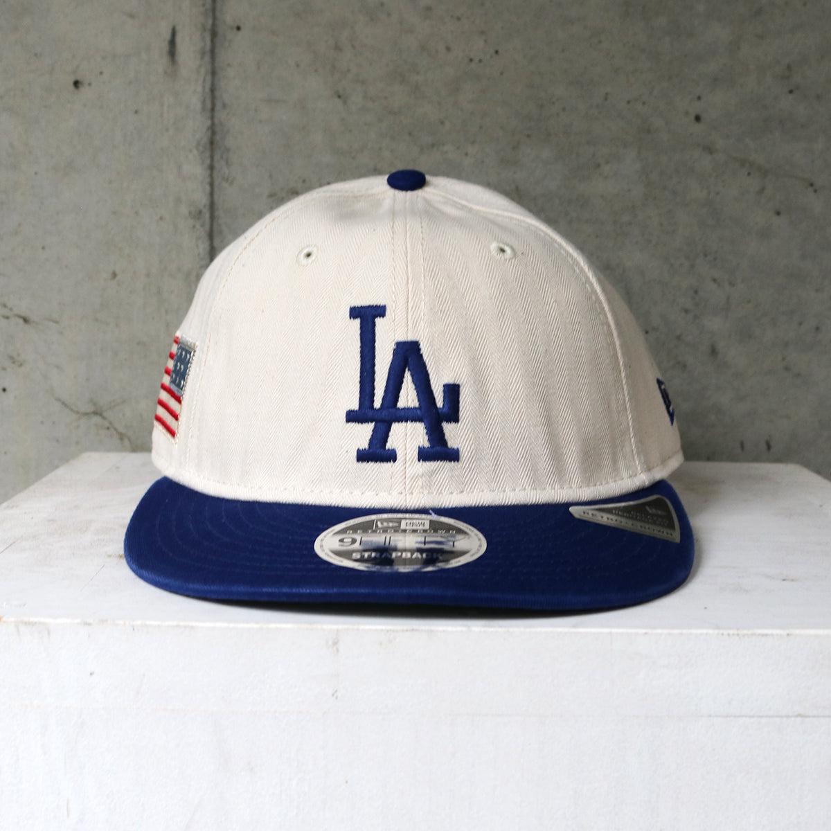 NEW ERA - Los Angeles Dodgers RC 9Fifty Three Looms Americana Hrbon White/Navy【60772891】