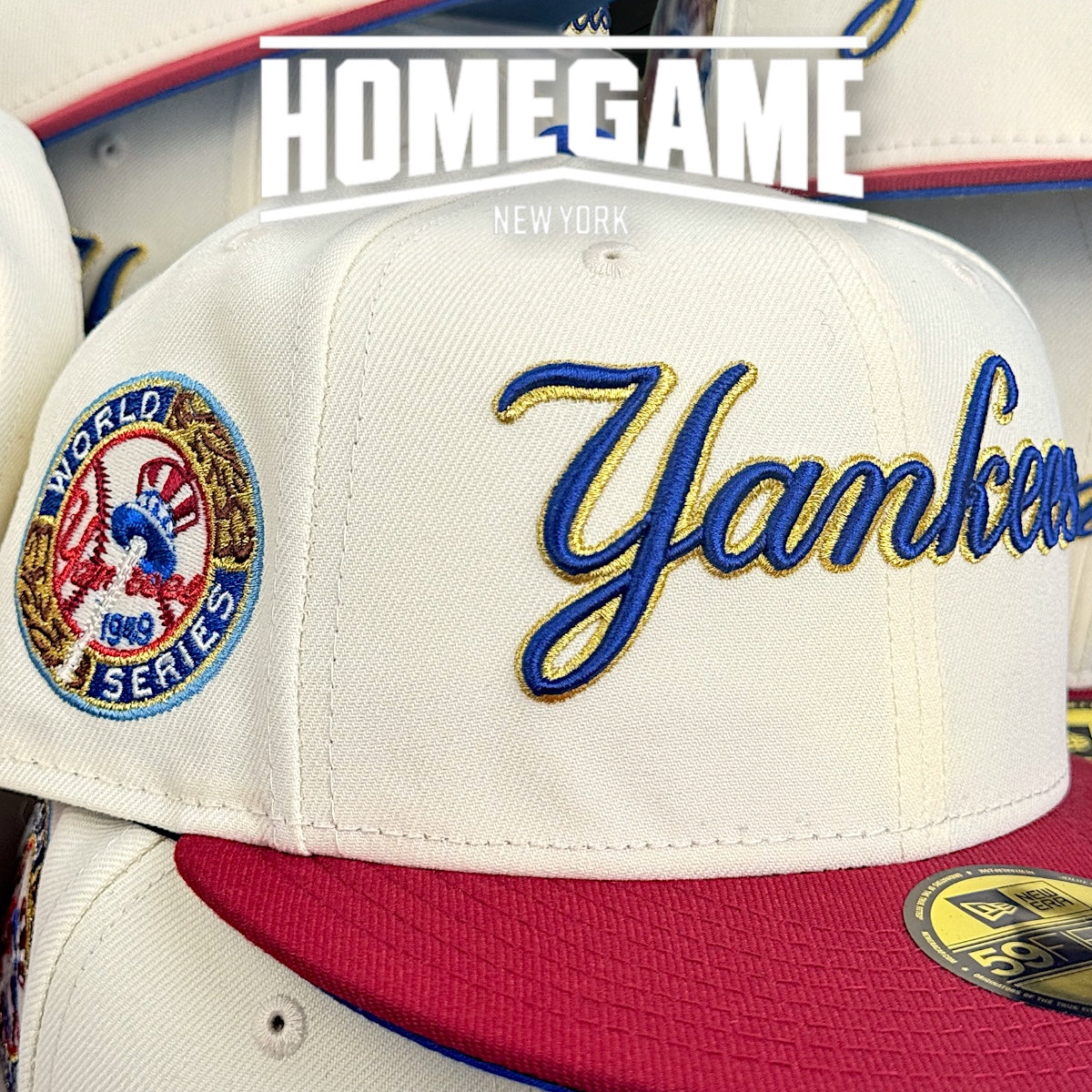NEW ERA New York Yankees - 59FIFTY Mikey Ice Cream Yankees WS1949 Chrome White/Burgundy