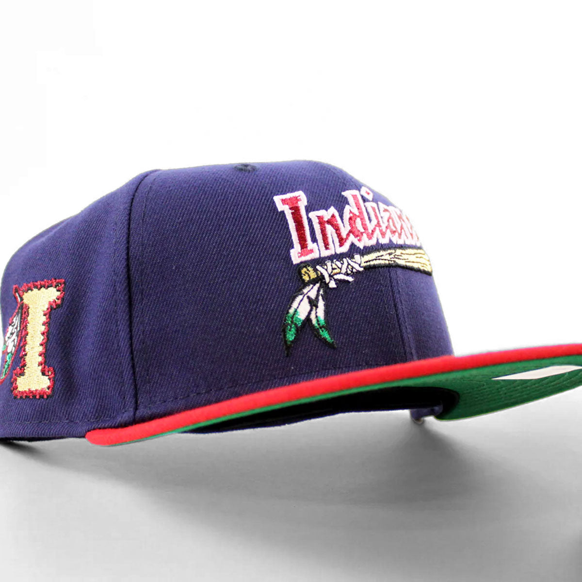 NEW ERA 金斯頓印地安人隊 - 59FIFTY INDIANS 貼片海軍猩紅色