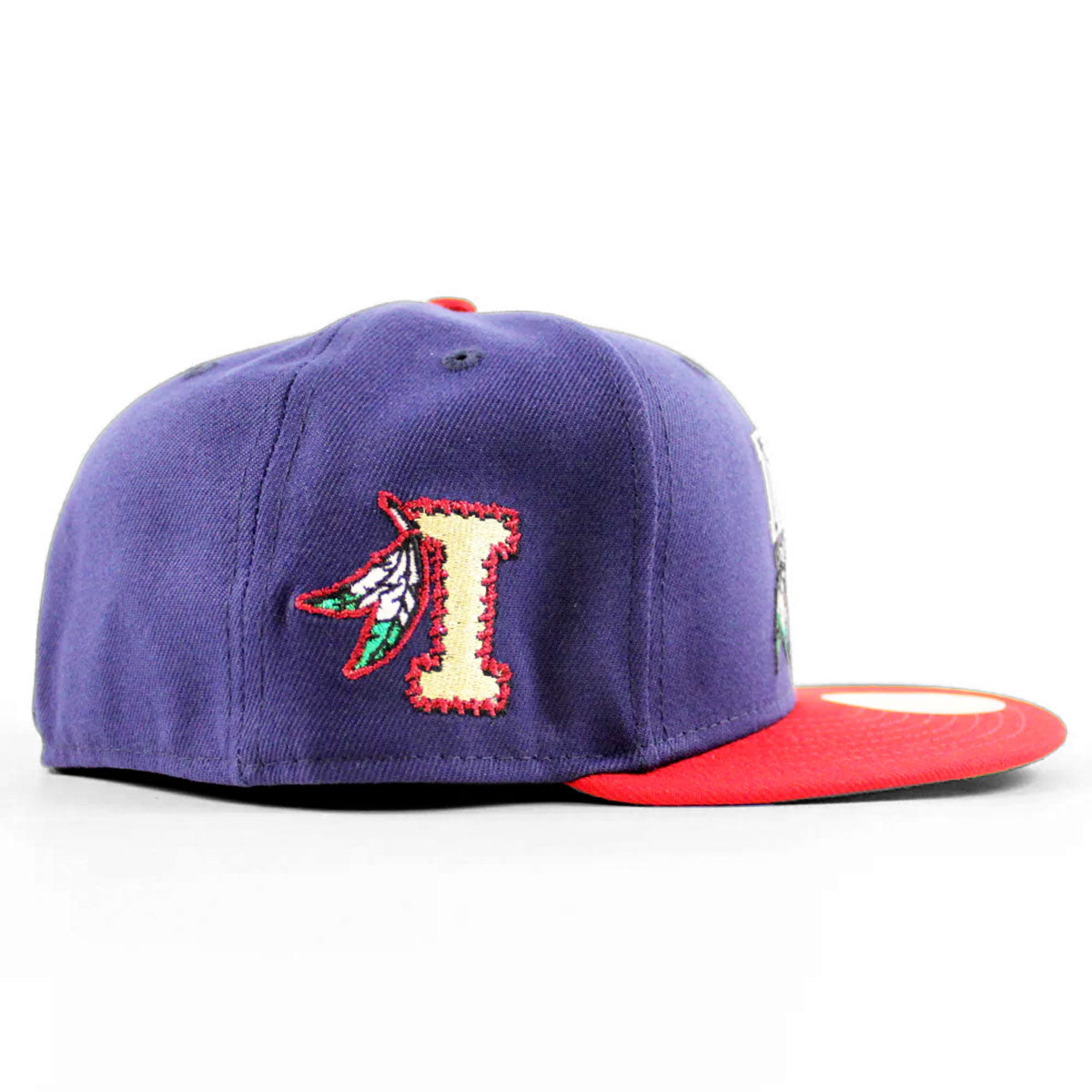 NEW ERA 金斯頓印地安人隊 - 59FIFTY INDIANS 貼片海軍猩紅色