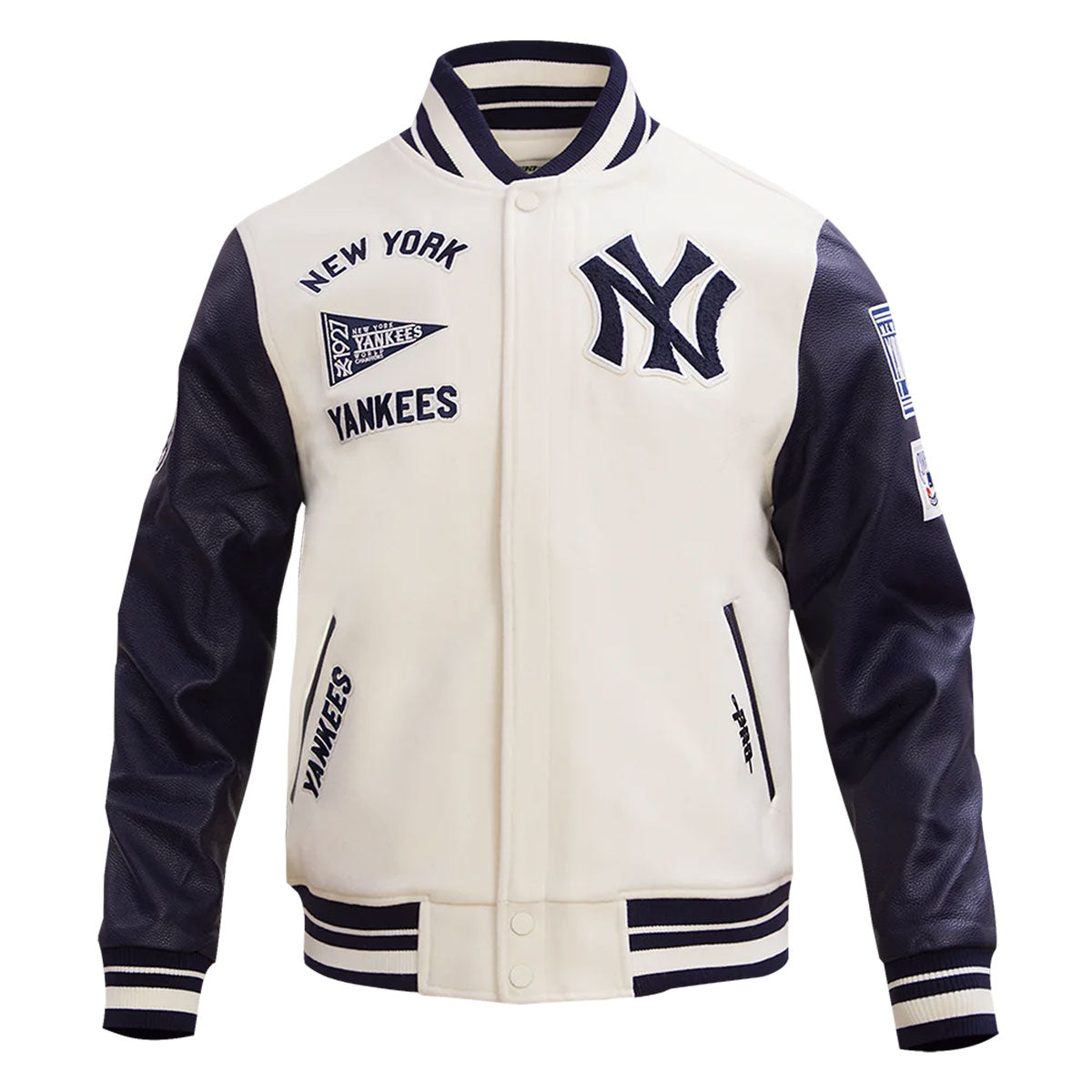 PRO STANDARD - New York Yankees RETRO CLASSIC RIB WOOL VARSITY JACKET【LNY635733】