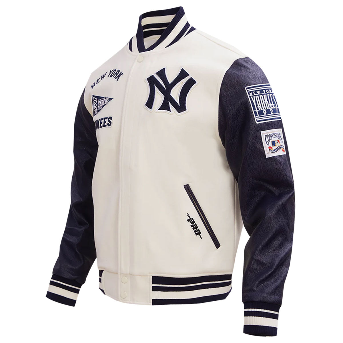 PRO STANDARD - New York Yankees RETRO CLASSIC RIB WOOL VARSITY JACKET【LNY635733】