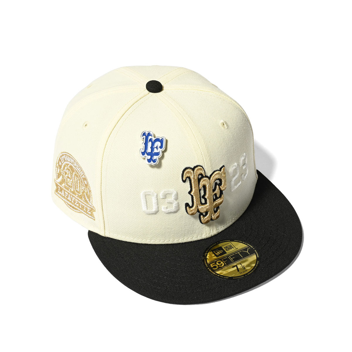 LFYT x NEW ERA LF LOGO 59FIFTY 20TH ANNIVERSARY LS231405 NATURAL×BLACK