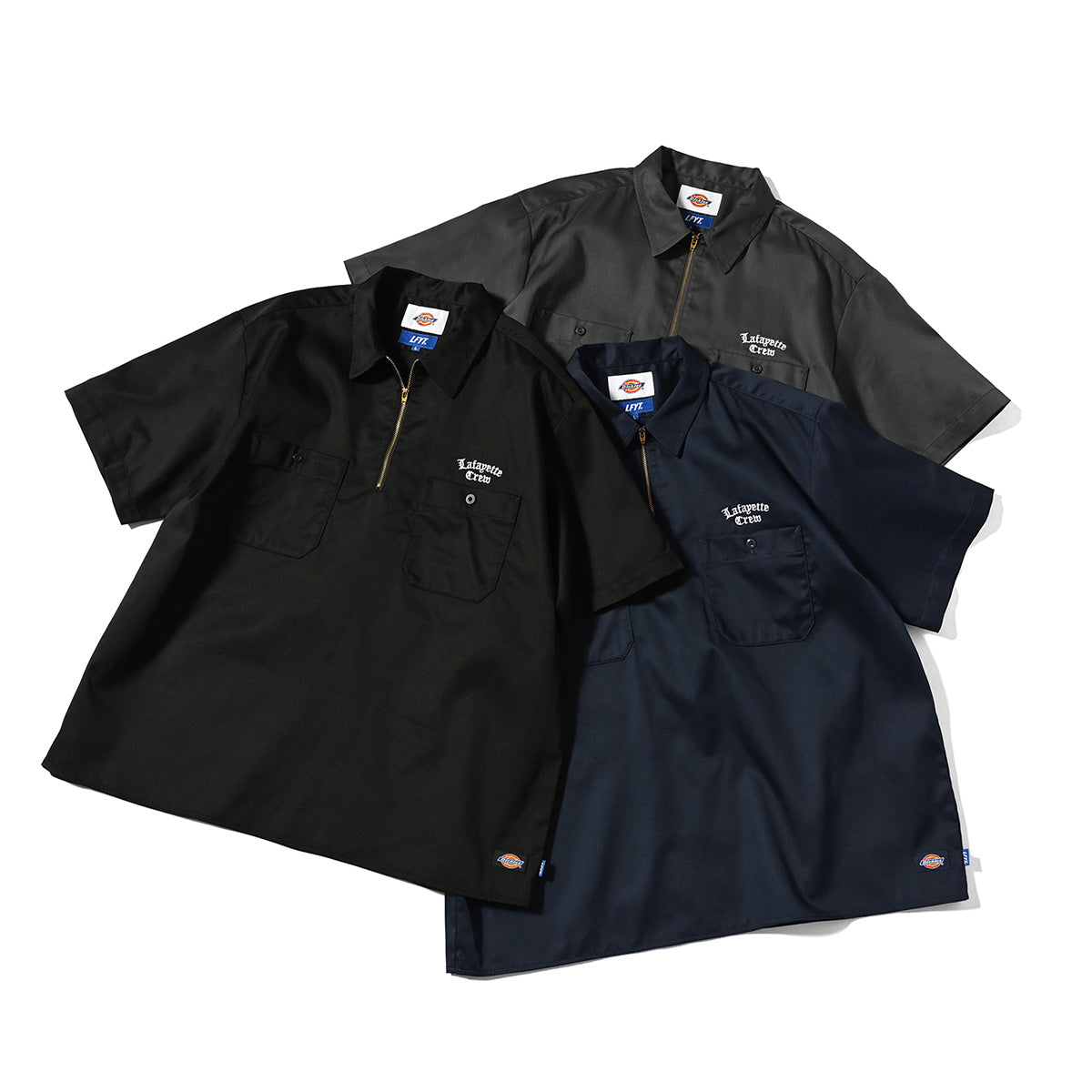 LFYT - DICKIES × LFYT HALF ZIP WORK SHIRT 【LS250203】