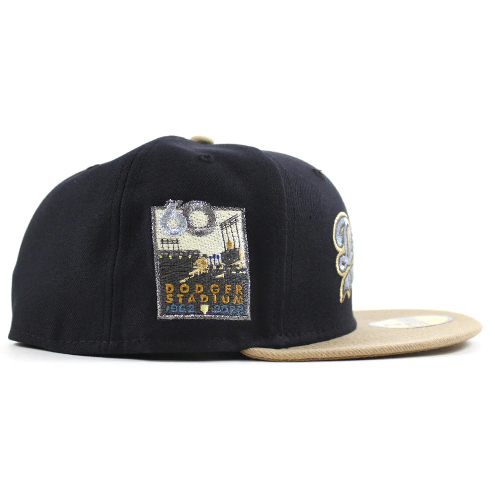 NEW ERA 洛杉磯道奇隊 - 50 週年紀念 59FIFTY 海軍駝色卡其色