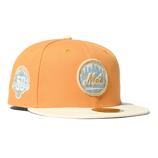 NEW ERA New York Mets - 50TH ANIV 59FIFTY TANGERINE ORANGE/CHROME【70760417】