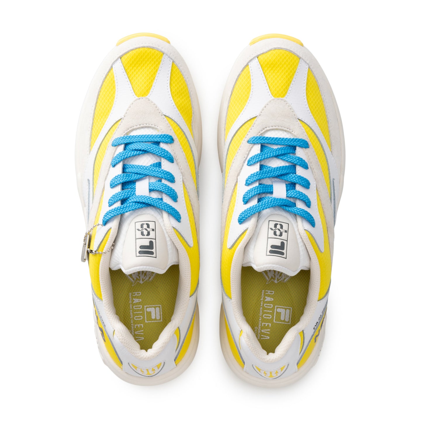 FILA - RADIO EVA "THE 30" C004 FILA VENOM EVANGELION LIMITED EVA-00"WHITE/YELLOW/GARDENIA"【MFW25081-128】