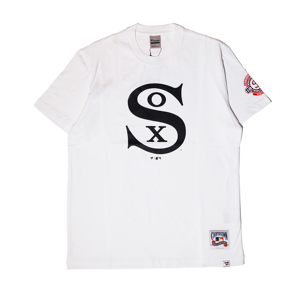 Fanatics - COOPERSTOWN DOUBLE LOGO S/S TEE WHITE SOX WHITE