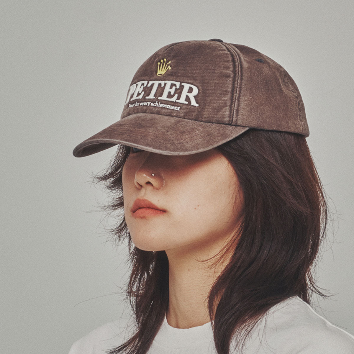 MY NAME IS PETER - 5 PANEL PREX CAP CHARCOAL