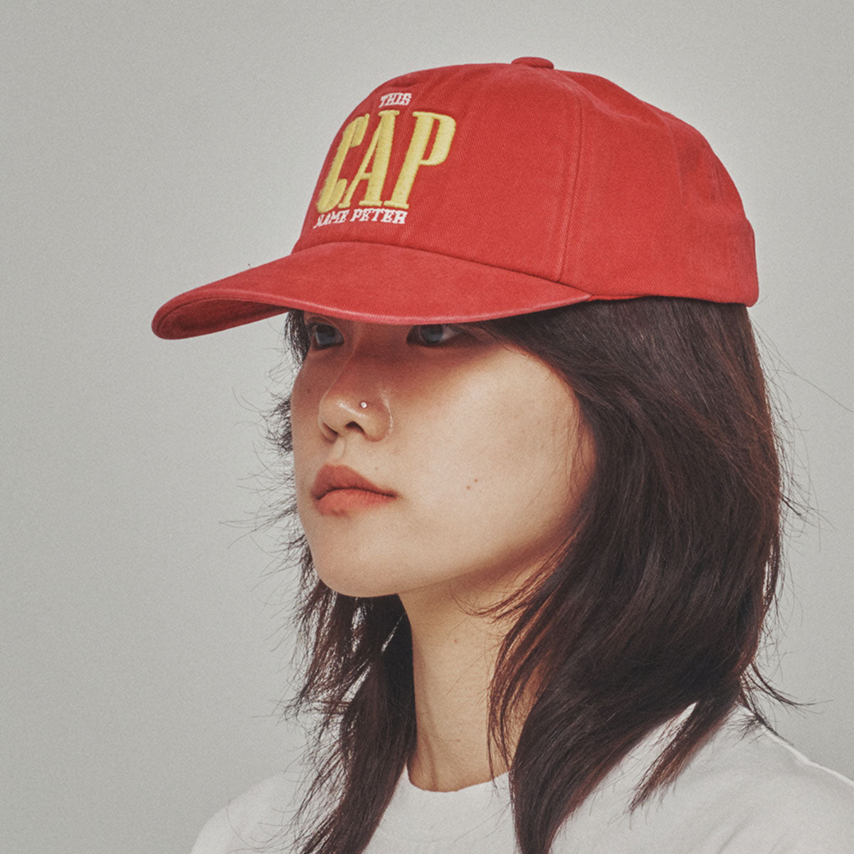 MY NAME IS PETER - 5 PANEL THIS 'CAP' RED