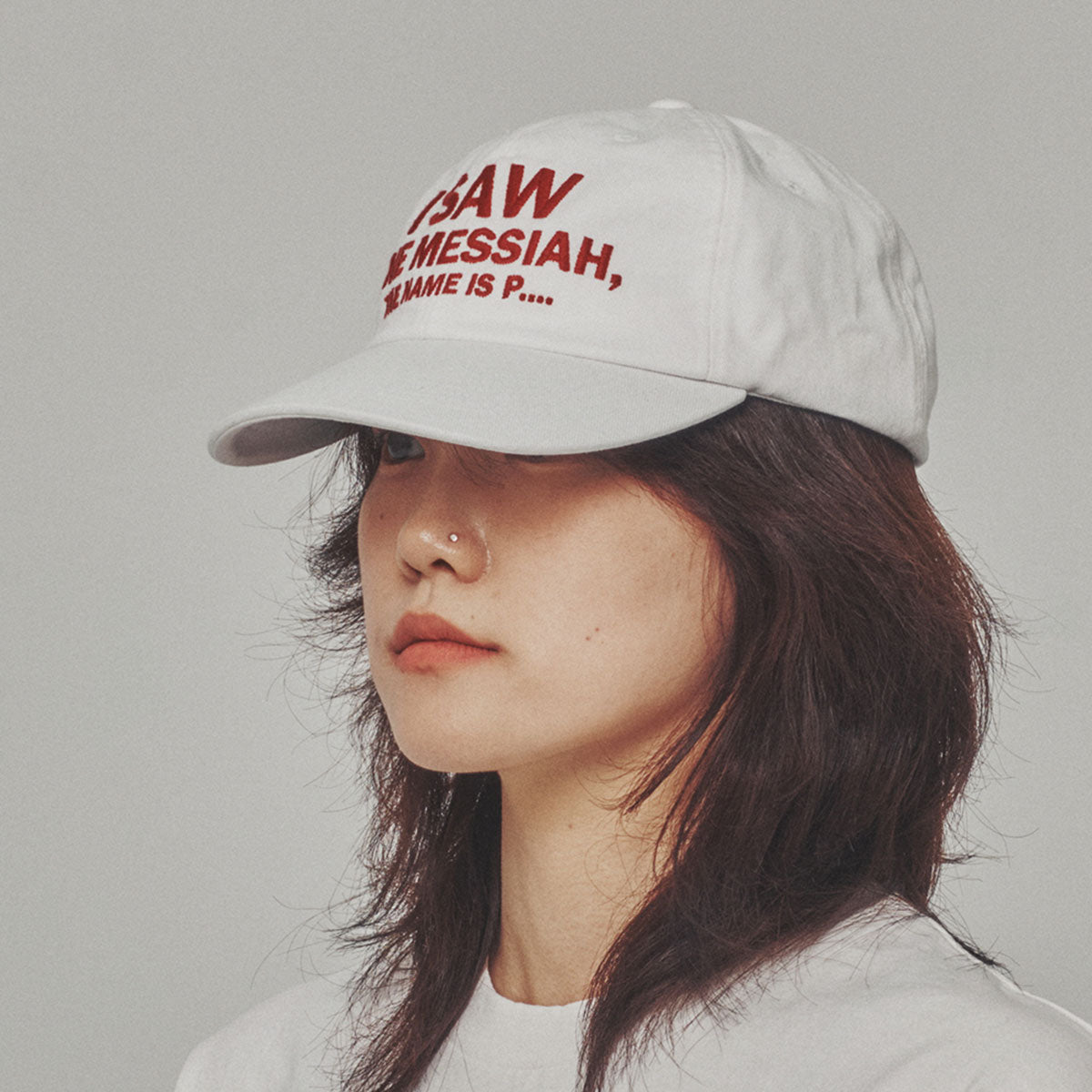 MY NAME IS PETER - 6 PANEL MESSIAH CAP WHITE