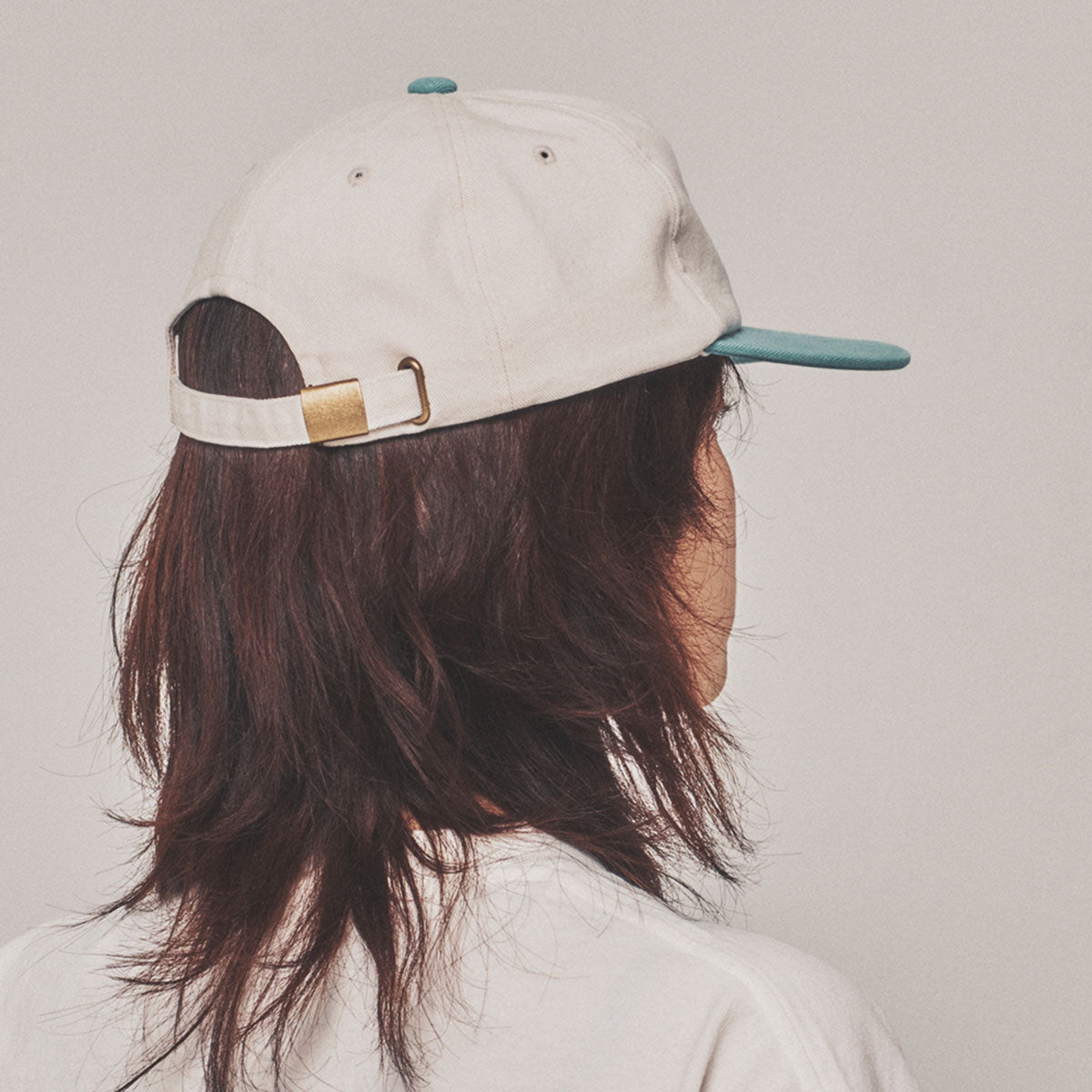 MY NAME IS PETER - 5-PANEL PETER APPLIQUE CAP BEIGE/SKY BLUE