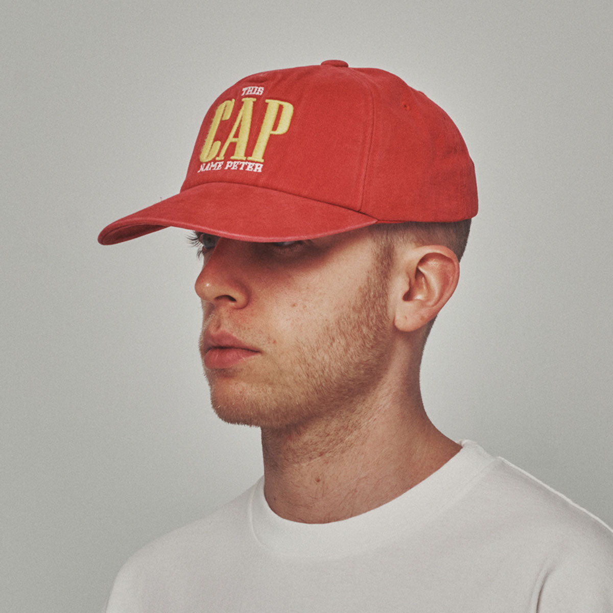 MY NAME IS PETER - 5 PANEL THIS 'CAP' RED