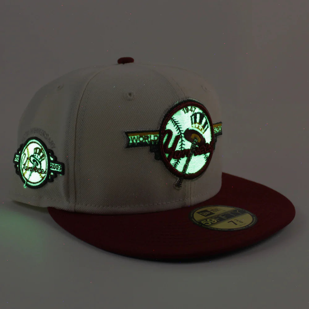 NEW YORK YANKEES 1947 WORLD SERIES 100TH ANNIV 59FIFTY CHROME WHITE