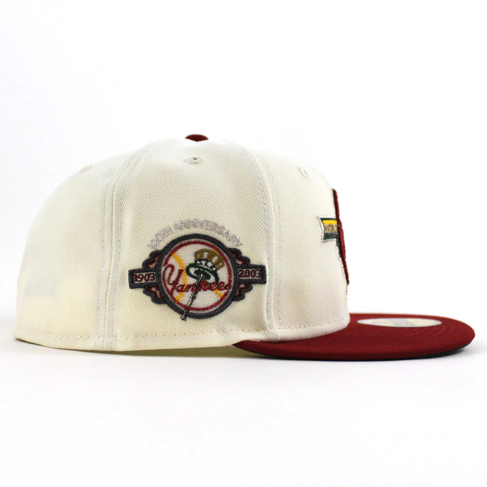 NEW YORK YANKEES 1947 WORLD SERIES 100TH ANNIV 59FIFTY CHROME WHITE