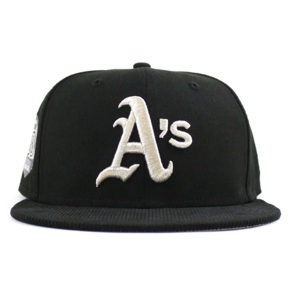 NEW ERA Oakland Athletics - 50TH ANNIVERSARY 59FIFTY BLACK CORDUROY