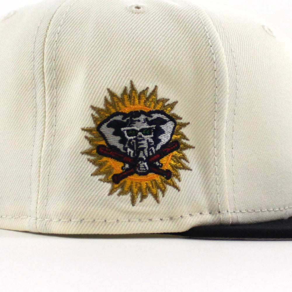 NEW ERA 奧克蘭運動隊 - 大象 59FIFTY CHROME 海軍藍
