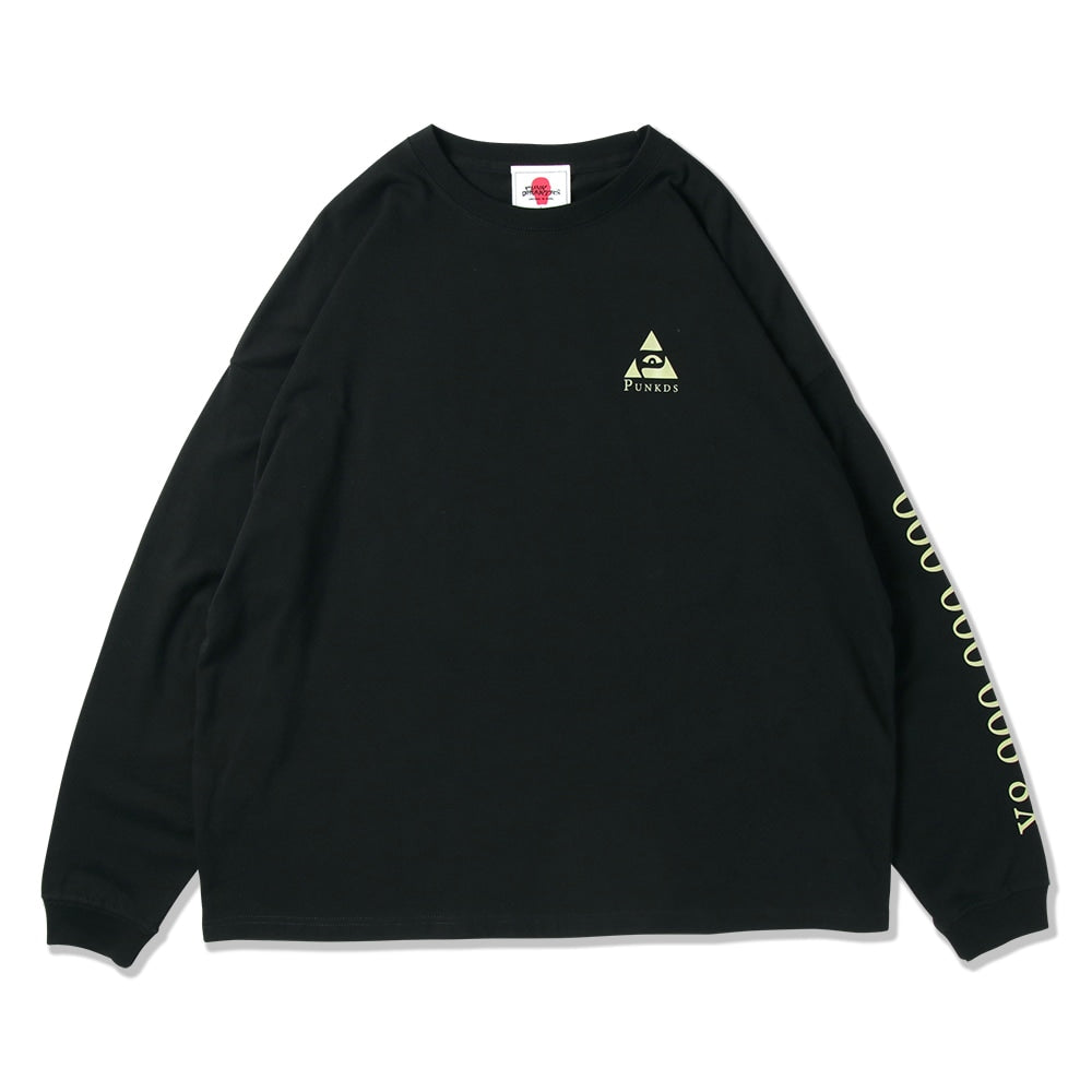PUNK DRUNKERS - モナイツBIGロンTEE BLACK【PDS-25212A】