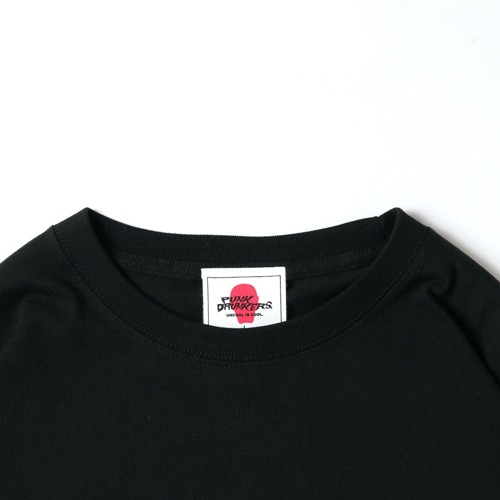 PUNK DRUNKERS - モナイツBIGロンTEE BLACK【PDS-25212A】