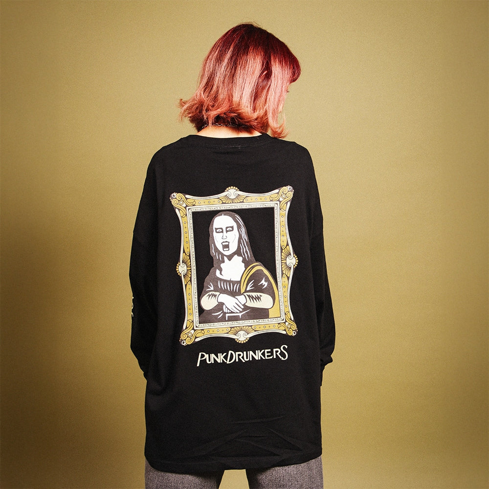 PUNK DRUNKERS - モナイツBIGロンTEE BLACK【PDS-25212A】