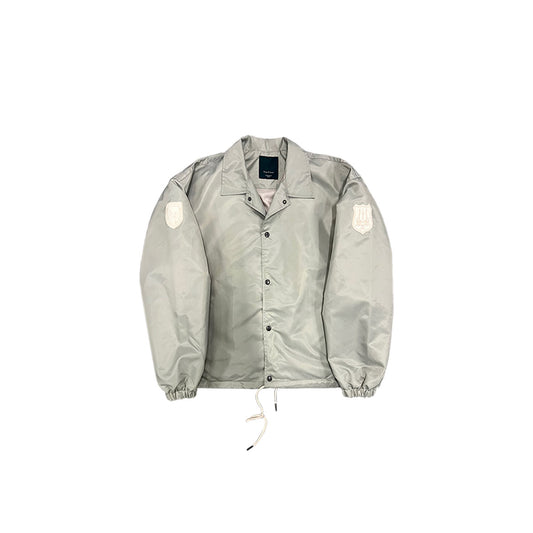 Undermycar - CATHEDRAL EMBROIDERED & PATCHES COACH JACKET PEARL