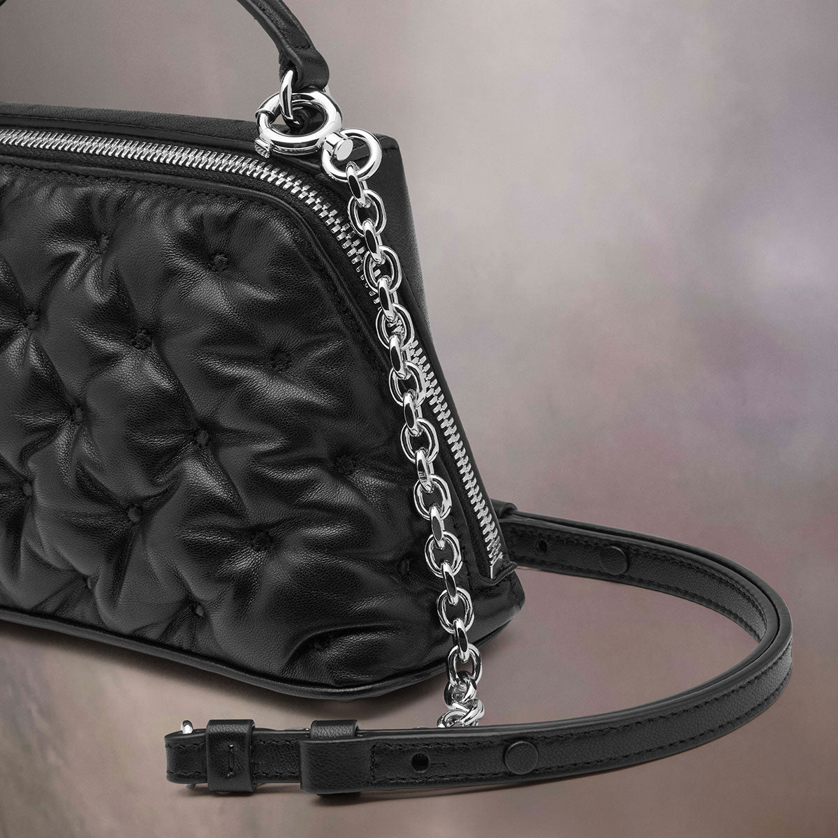 Maison Margiela - Glam Slam Trapezoid Bag Black 【SB1WG0065P6434T8013】