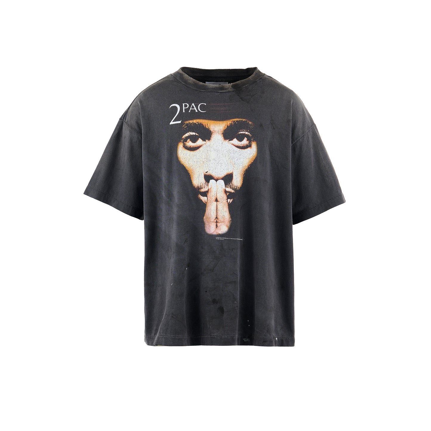 SAINT Mxxxxxx - 2PAC SS TEE BLACK【SM-HR8-0000-C14】