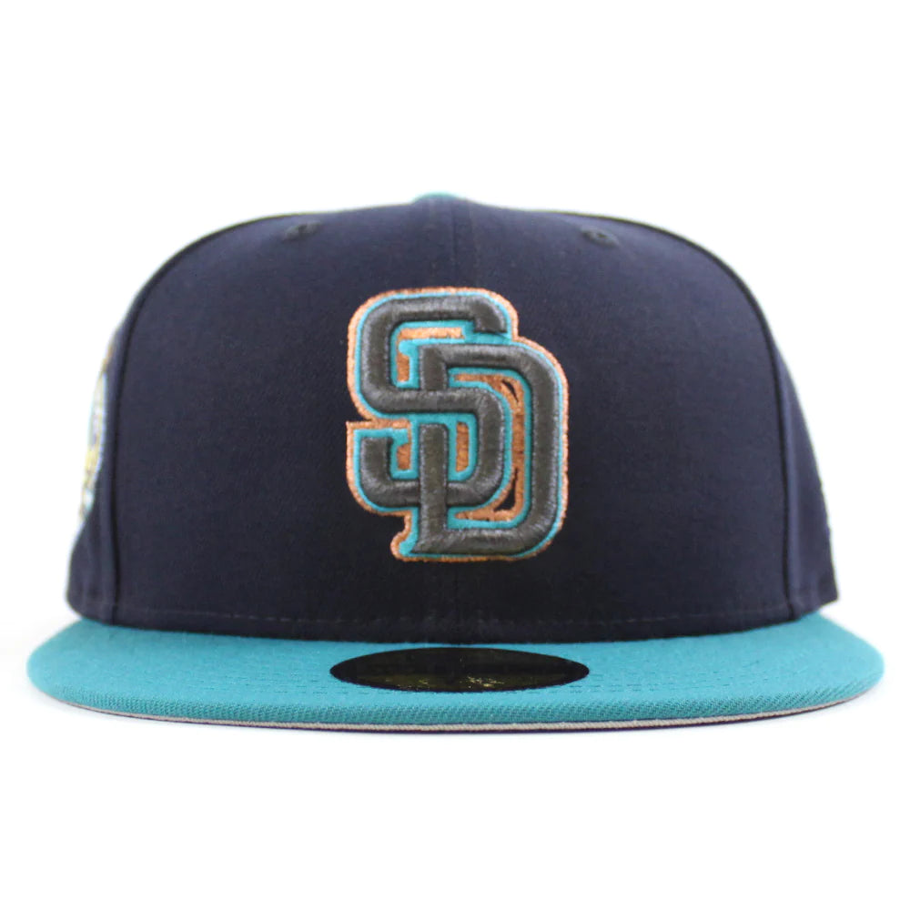 NEW ERA San Diego Padres - 40TH ANNIVERSARY 59FIFTY NAVY AQUA GRAY