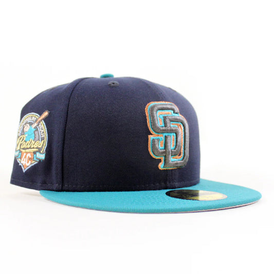 NEW ERA 聖地牙哥教士隊 - 40 週年紀念 59FIFTY 海軍藍 水灰色