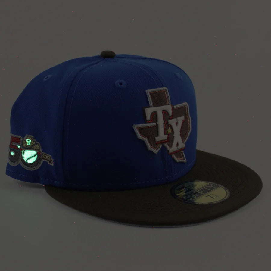 NEW ERA 德克薩斯遊騎兵隊 - 59FIFTY 50 週年藍色胡桃木灰