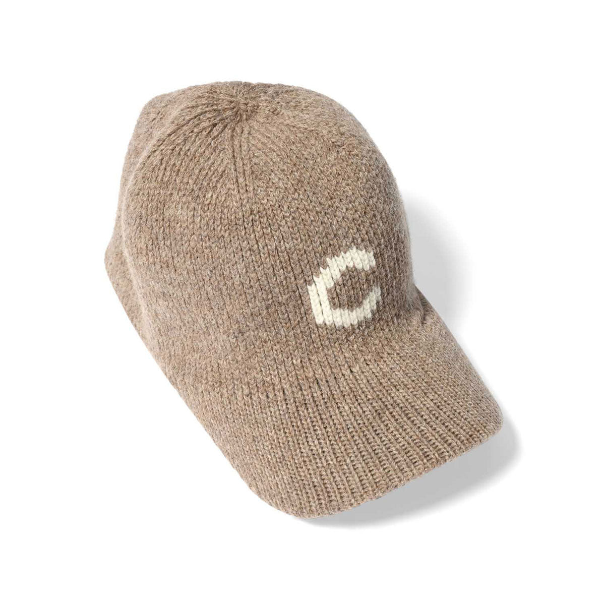 HOMEGAME - C LOGO KNIT Baseball Cap BEIGE【HG241403】